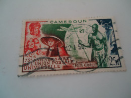 CAMEROON USED STAMPS  ANNIVERARIES  UNION POSTAL  WITH POSTMARK - Cameroun (1960-...)