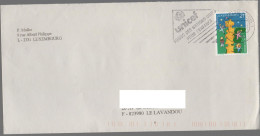 LUSSEMBURGO - LUXEMBOURG - 2001 - 21F Europa Cept + Flamme UNICEF - Viaggiata Da Luxembourg Per Le Lavandou, France - Storia Postale