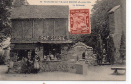 Nantes Animée Souvenir Du Village Breton En 1910 La Pâtisserie - Nantes