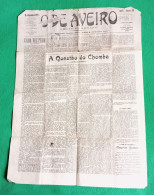 Aveiro - "O De Aveiro" Nº 341 De 16 De Dezembro De 1923 - Imprensa - Portugal - Allgemeine Literatur