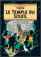 Double Carte Pliante/Dubbele Vouwkaart**- Kuifje/Tintin - Milou/Bobbie - Haddock - Tournesol - Le Temple Du Soleil - Bandes Dessinées