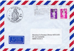 32823# MARIANNE BRIAT LETTRE Obl 975 ST PIERRE ET MIQUELON 1998 PHILATELIE NANCY MEURTHE MOSELLE - Lettres & Documents