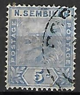 NEGRI  SEMBILAN    -    1891    Y&T N° 4 Oblitéré .   Tigre.  Cote 57,00 € - Negri Sembilan