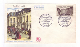 France - FDC 1er Jour - Centenaire 1ère Conférence Postale Internationale - Paris 04 Mai 1963 -  M81 - 1960-1969