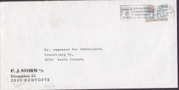 Denmark P. J. STORM A/S Ericaparken 23, GENTOFTE Slogan Flamme 'HAFNIA '76' KØBENHAVN 1975 Cover Brief (Cz. Slania) - Storia Postale