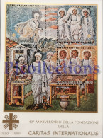 3609-VATICANO -VATICAN CITY 1990 CARITAS INTERNAZIONALIS FULL SHEET 4 STAMPS MNH - Unused Stamps