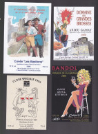 16 étiquettes De Vin Neuves éditions Spéciales Salon De La Bande Déssiné. Crémant D'Alsace, Saumur, Bandol Et Autres - Collections & Sets