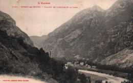 19109 USSAT Les BAINS Vallée De L' Ariège Et La Gare        (2 Scans ) 09 - Autres & Non Classés