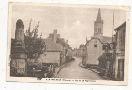 JC, Cp, 86, PLEUMARTIN, Rue De La République, Vierge - Pleumartin