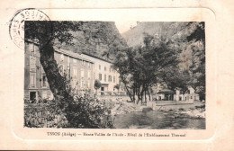 19116 USSAT Haute Vallée De L'Aude Hôtel De L'Etablissement Thermal      (2 Scans ) 09 - Autres & Non Classés