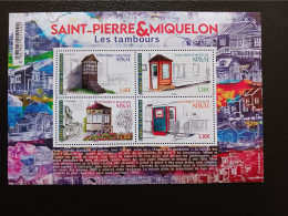 Pierre Miquelon 2023 SPM Les Tambours Architecture House Drums Form Ms4v Mnh - Unused Stamps