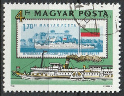 Timbre Oblitéré N° 2780(Yvert) Hongrie 1981 - Marine, Bateau Sur Le Danube - Gebraucht