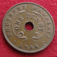 Southern Rhodesia 1 One Penny 1944 KM# 8a Lt 627 *V1T Rodesia Rhodesie - Rhodesië