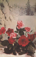 FLOWERS Vintage Postcard CPA #PKE494 - Flowers