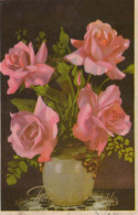 FLOWERS Vintage Postcard CPA #PKE486 - Flowers