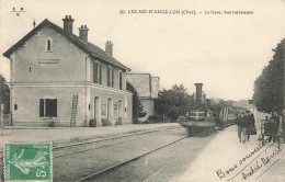 18 - CHER - LES AIX-D'ANGILLION - La Gare - Vue Inbtérieure - Animation - Superbe - 10266 - Les Aix-d'Angillon