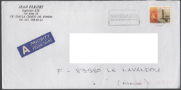SVIZZERA - SUISSE - HELVETIA - 2001 - 130 Tourism + Flamme Swissaid - Viaggiata Da La Chaux-de-Fonds Per Le Lavandou, Fr - Covers & Documents