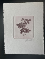 Belgique ? COB ? Epreuve D'artiste Proof 1er Jour FDC Fleur Blume Flower Rose Pierre-Joseph Redouté ? II - Rosas