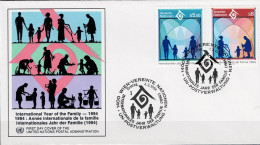 UNO Wien Vienna Vienne - Jahr Der Familie (MiNr: 160/1) 1994 - FDC - FDC