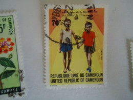 CAMEROON USED STAMPS  HEALTH  CHILDREN  WITH POSTMARK - Cameroun (1960-...)