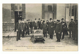 CP SEINE ET MARNE - FONTAINEBLEAU - TRANSFERT DES RELIQUES DE NAPOLEON 1er AU PALAIS  LE 17 DECEMBRE 1907 - - Funérailles