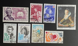 Frankreich 1971/72 Sondermarken 8 Werte Mi.: 1776, 1777, 1778, 1779, 1782, 1783, 1784, 1785 Gestempelt/o - Gebruikt