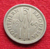 Southern Rhodesia 3 Pence 1949 KM# 20 Lt 659 *V1T Rodesia Do Sul Rhodesie - Rhodesia