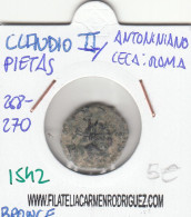 CRE1542 MONEDA ROMANA CLAUDIO II VER DESCRIPCION EN FOTO - Otros & Sin Clasificación