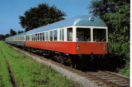 Locomotives Deutsche  - NVAG Railcar VT2 Near Niebull In 1978 -  CPM - Trains