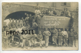 Carte Photo Originale - 63 Puy De Dôme - CLERMONT FERRAND - Groupe De Soldats 101e Cie Auto - Camion Militaire - Kasernen