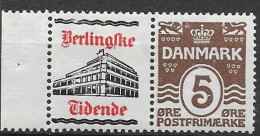 Denmark Stamp Is Mnh ** Advertising Is Mh * 1930 13 Euros - Nuovi