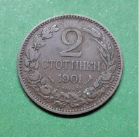 Bulgaria 2 Stotinki 1901 Copper - Bulgaria