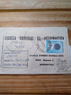 Argentina Reg.cover.rotary Stamp.inflation Mail.6 Red Label.from Bowen Mza.1983.e7 Reg Post 1 Or 2 Pieces. - Brieven En Documenten