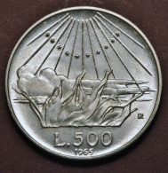 REPUBBLICA  1965  DANTE  Lire 500 AG - Commemorative