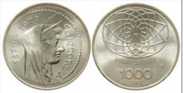 REPUBBLICA  1970  CONCORDIA  Lire 1000 AG - Gedenkmünzen