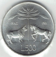 REPUBBLICA  1981  VIRGILIO Lire 500 AG - Commemorative