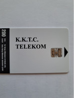 CHYPRE TURQUE NORTH CYPRUS CHIP CARD K.K.T.C. KALINTILARI 200U UT - Chipre