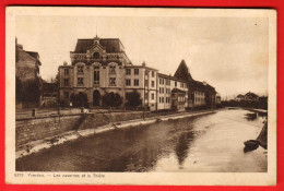 DBA-27  Yverdon Les Casernes Et La Thièle  Cachet Militaire Caserne Bern Et Abbaye Vaud 1922 Phototypie  6219 - Yverdon-les-Bains 