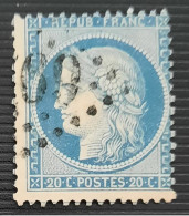 France - Yv - N°37 - "Gros Chiffre 69xx" - Cérès - Siège De Paris - 1870 - 20c Bleu - 1849-1850 Ceres