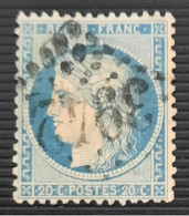France - Yv - N°37 - "Gros Chiffre 3942" - Cérès - Siège De Paris - 1870 - 20c Bleu - 1849-1850 Ceres