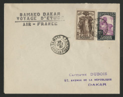 SOUDAN N° 65 + 96 Obl. C. à D. Bamako 23/10/37 Voyage D'Etude Bamako-Dakar Voir Suite - Storia Postale