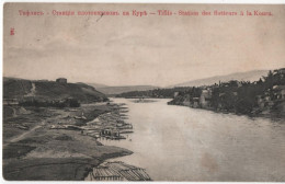 Georgia 1910 Tbilisi Tiflis, Rafting Station On Kura, Station Des Flotteurs A La Koura - Géorgie