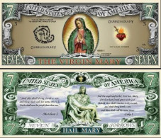 USA - FANTASY NOTE - VIRGIN  MARY ,  FIRST  VERSION  - UNC / SERIES  JESUS - Altri & Non Classificati