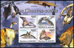 BL166**(1266/1269) - Les Chauves-souris / De Vleermuizen / Die Fledermäuse / The Bats - Bats
