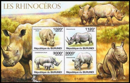 BL167**(1274/1277) - Les Rhinocéros / De Neushoorns / Die Nashörner / The Rhinos - Rhinoceros