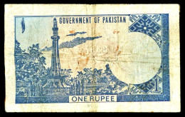 A8 PAKISTAN    BILLETS DU MONDE   BANKNOTES  1 RUPEE 1964 - Pakistan