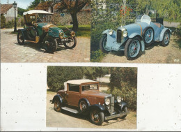 Cp, Automobile, Hupmobile 1932, Clément Bayard 1911, Amilcar 1923, LOT DE 3 CARTES POSTALES - Voitures De Tourisme