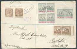 N°44-48-69(6)-88(2) Obl. Sc BARBADOS R.O. Sur Lettre Recommandée Du 30 Juillet 1912 Vers Apolda.  TB -  21167 - Barbados (...-1966)