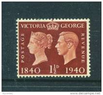 GREAT BRITAIN  -  1940  Stamp Centenary  11/2d  MM - Unused Stamps