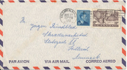 Canada Air Mail Cover Sent To Denmark Calgary Alberta 17-8-1951 - Airmail